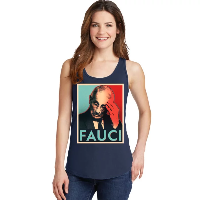 Stressed Dr Fauci Election Ladies Essential Tank