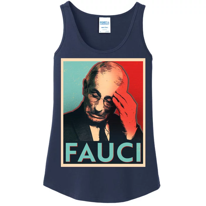 Stressed Dr Fauci Election Ladies Essential Tank