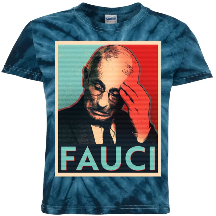 Stressed Dr Fauci Election Kids Tie-Dye T-Shirt