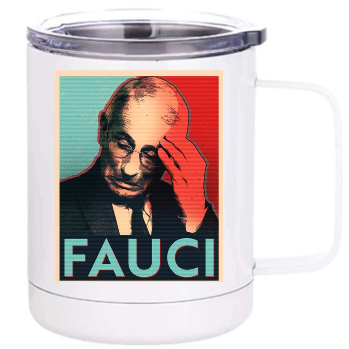 Stressed Dr Fauci Election Front & Back 12oz Stainless Steel Tumbler Cup