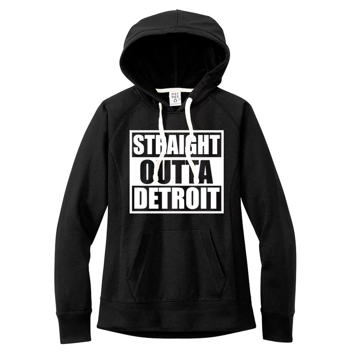 Striaght Outta Detroit Michigan Women's Fleece Hoodie