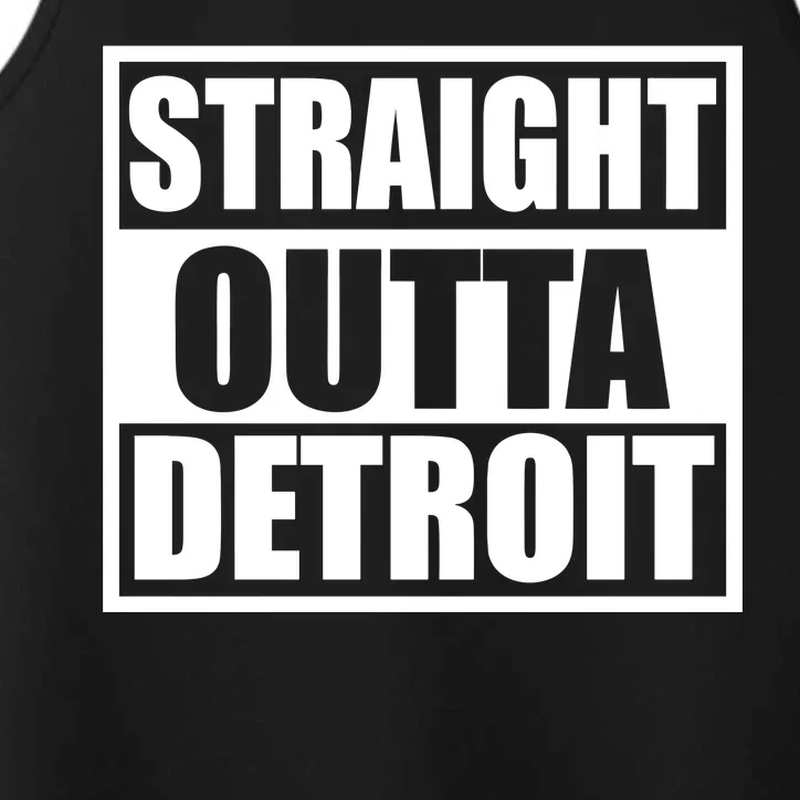 Striaght Outta Detroit Michigan Performance Tank