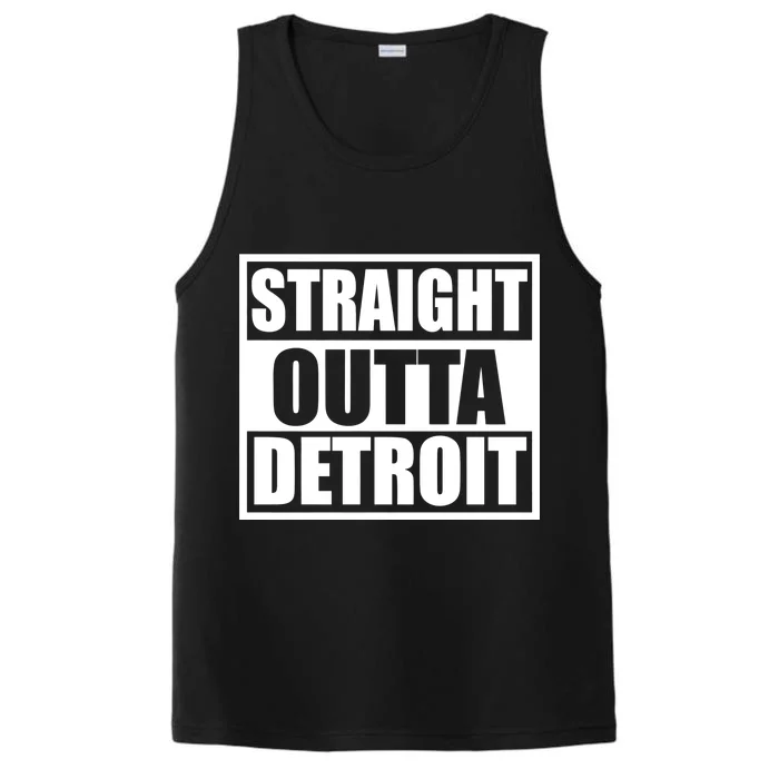 Striaght Outta Detroit Michigan Performance Tank