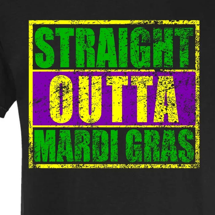 Striaght Outta Mardi Gras New Orleans Party Garment-Dyed Heavyweight T-Shirt