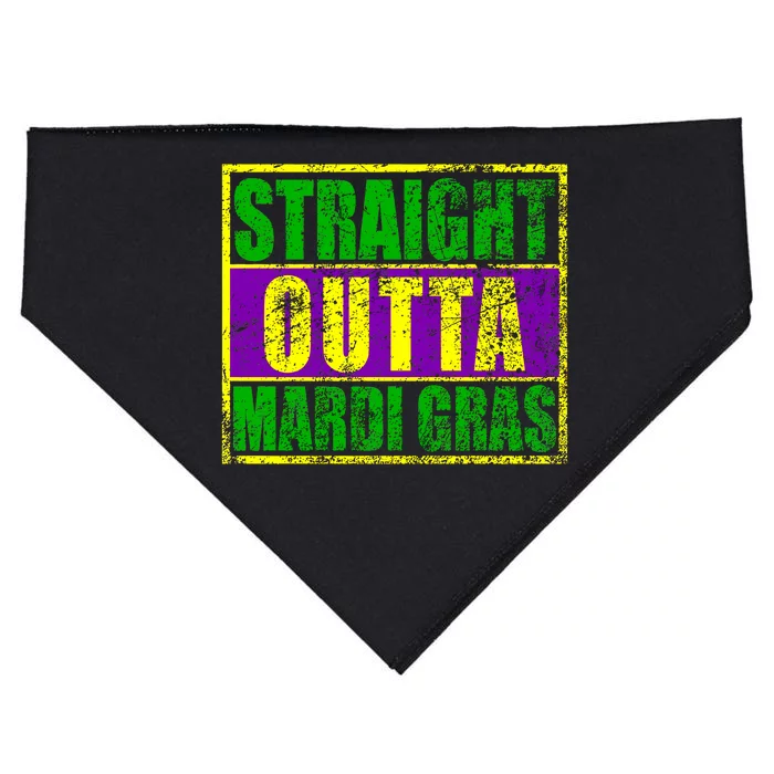 Striaght Outta Mardi Gras New Orleans Party USA-Made Doggie Bandana