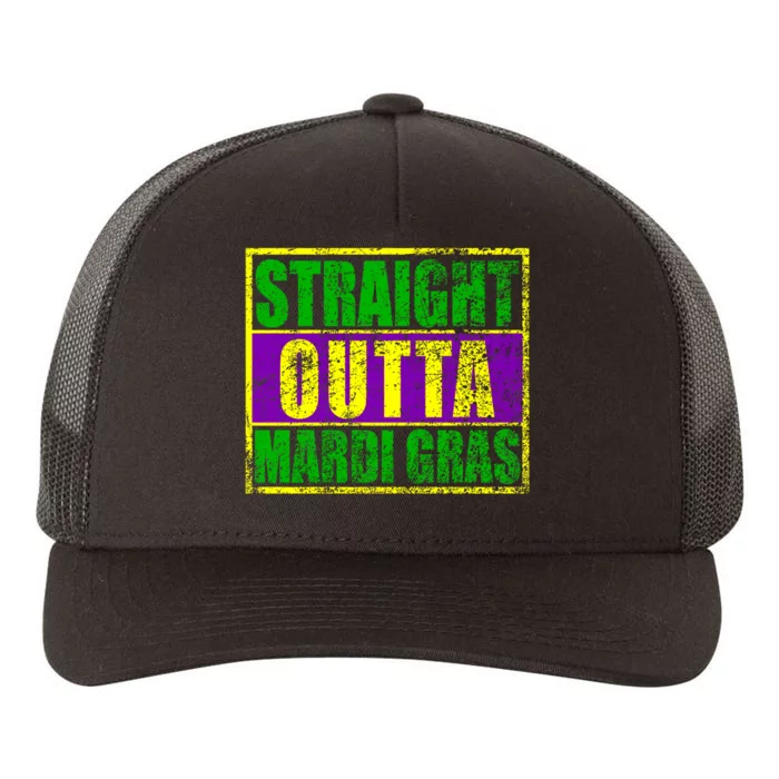 Striaght Outta Mardi Gras New Orleans Party Yupoong Adult 5-Panel Trucker Hat