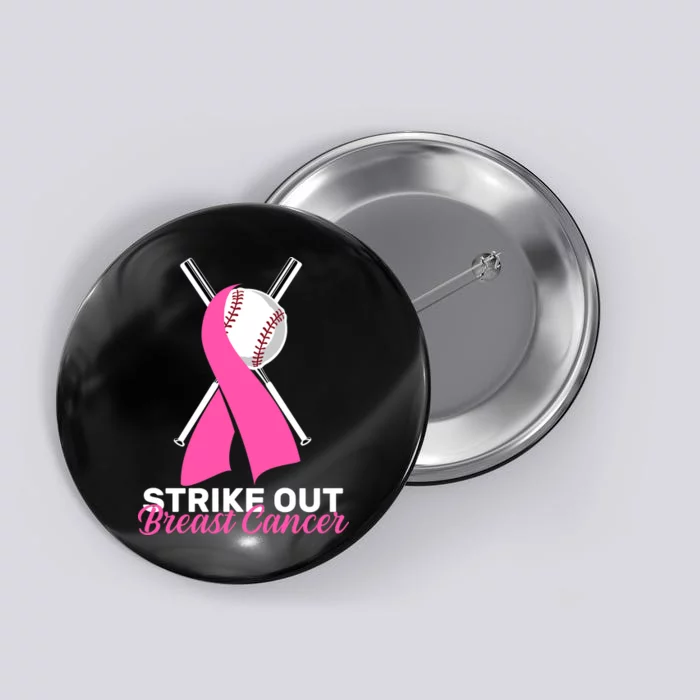 Strike Out Breast Cancer Button