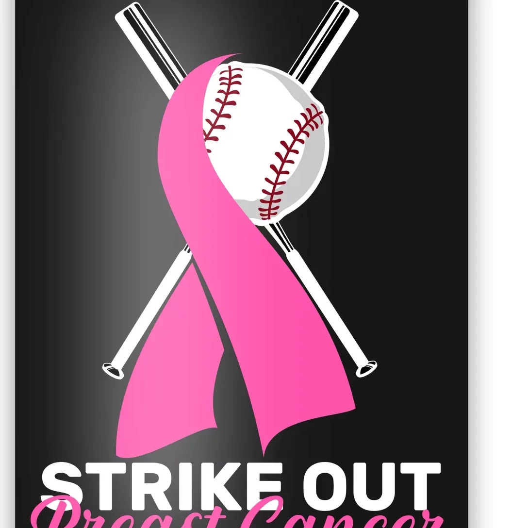 Strike Out Breast Cancer Awareness Baseball Pink Ribbon