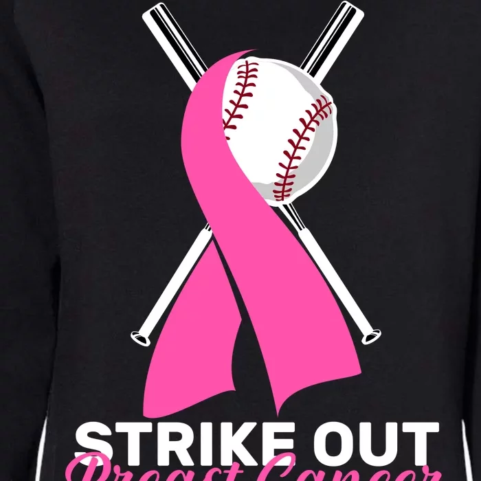 Strike Out Breast Cancer Womens California Wash Sweatshirt