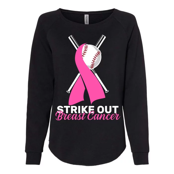 Strike Out Breast Cancer Womens California Wash Sweatshirt