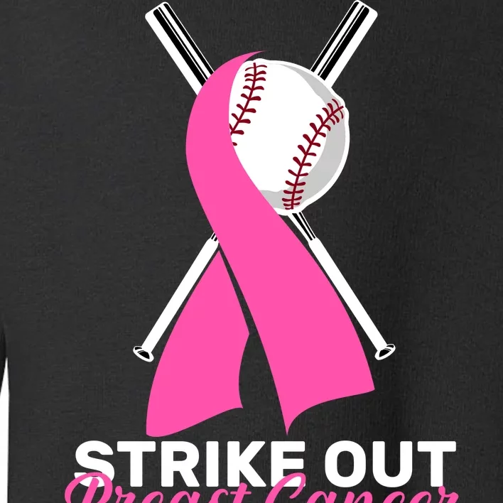 Strike Out Breast Cancer Toddler Sweatshirt