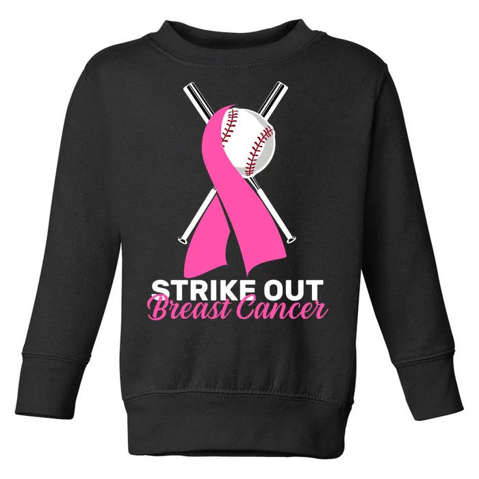 Strike Out Breast Cancer Toddler Sweatshirt