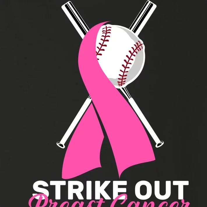 Strike Out Breast Cancer Toddler Long Sleeve Shirt