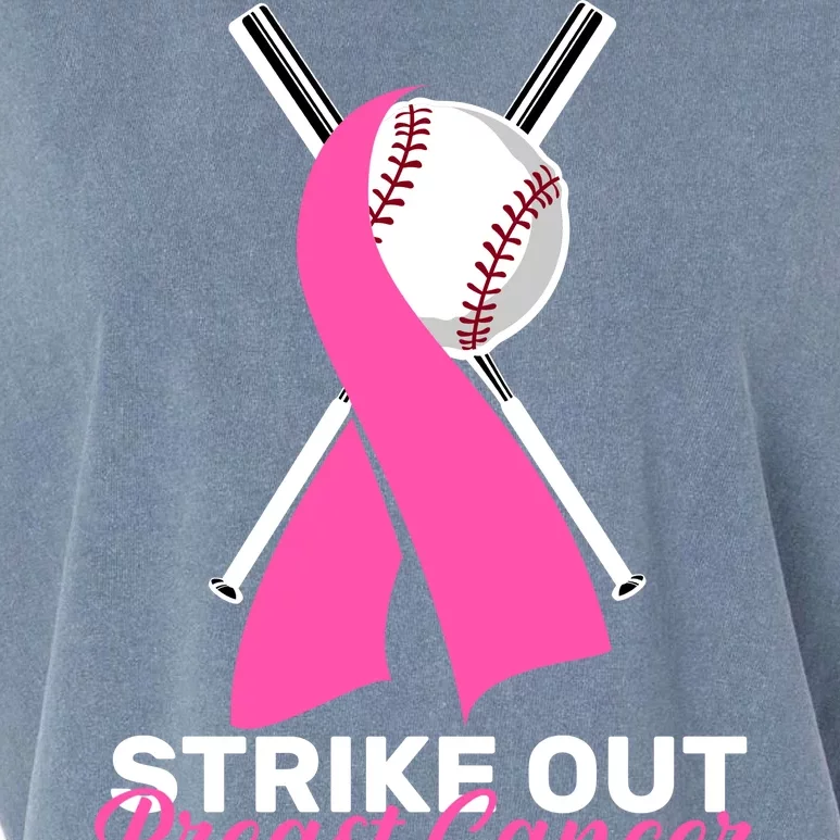 Strike Out Breast Cancer Garment-Dyed Women's Muscle Tee