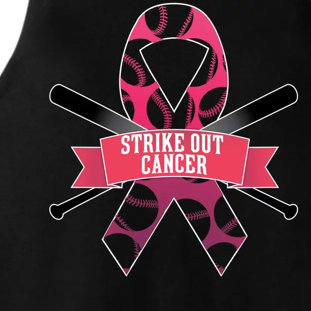 Strike Out Cancer Ladies Tri-Blend Wicking Tank