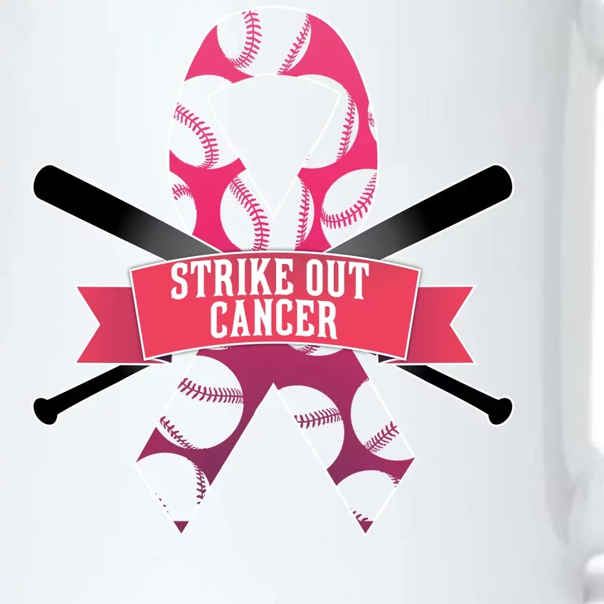 Strike Out Cancer Black Color Changing Mug