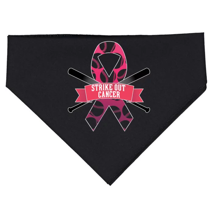 Strike Out Cancer USA-Made Doggie Bandana