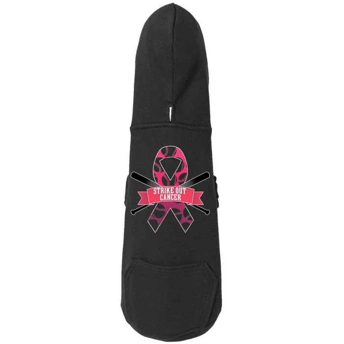 Strike Out Cancer Doggie 3-End Fleece Hoodie