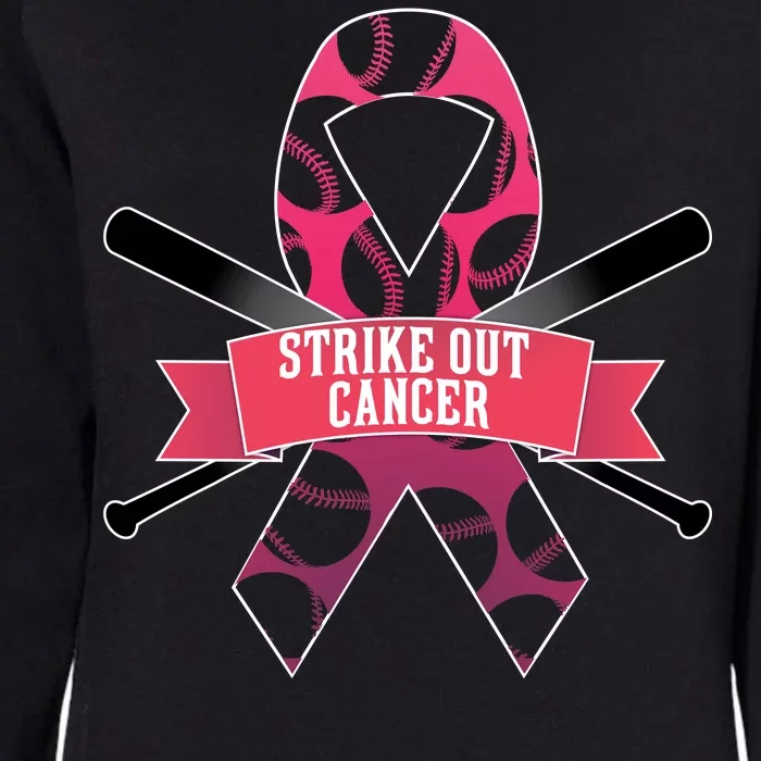 Strike Out Cancer Womens California Wash Sweatshirt