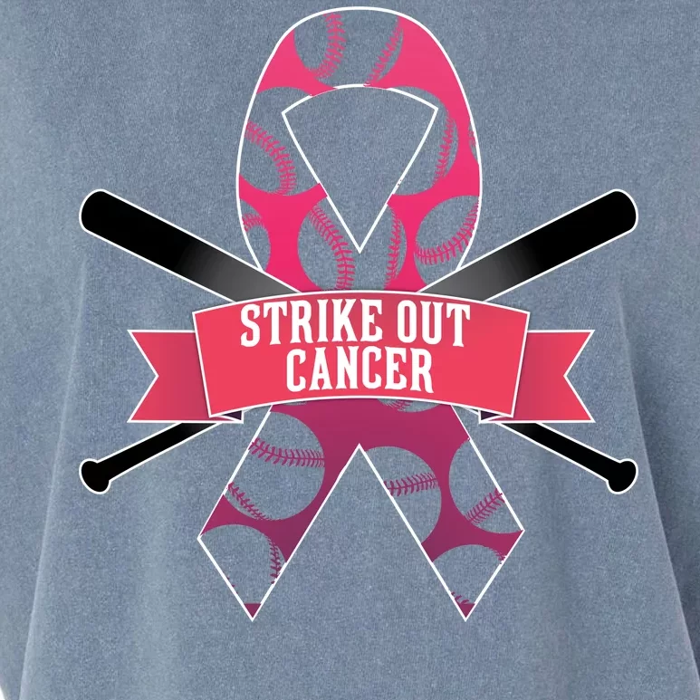 Strike Out Cancer Garment-Dyed Women's Muscle Tee