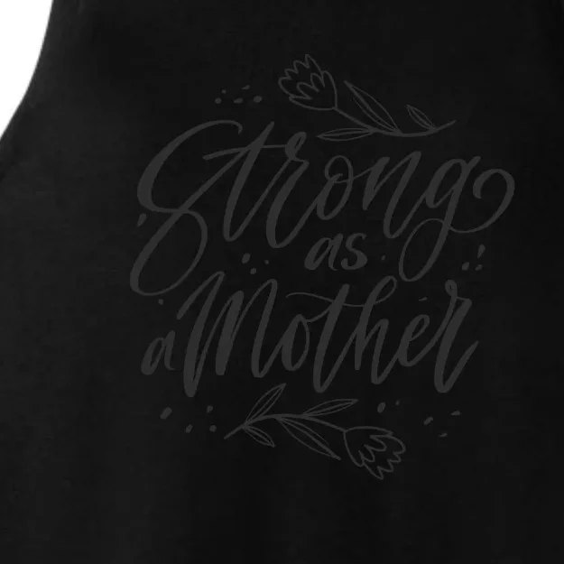 Strong As A Mother Ladies Tri-Blend Wicking Tank