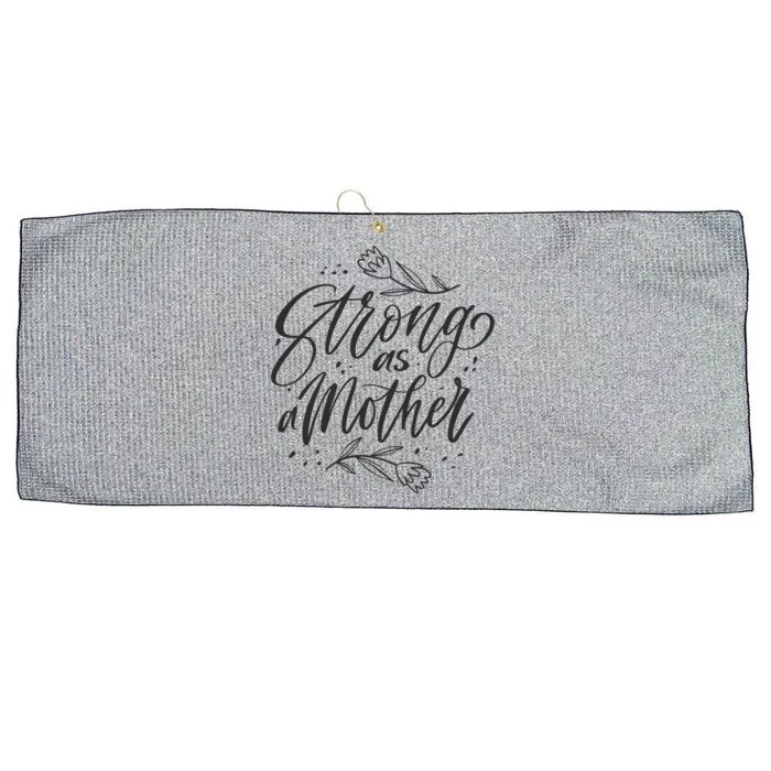 Strong As A Mother Large Microfiber Waffle Golf Towel