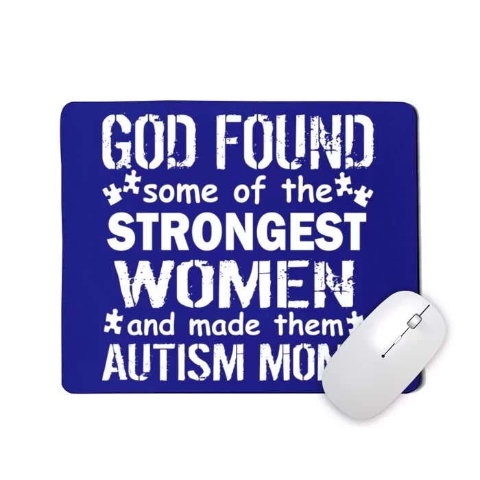 Strong Autism Mom Quote Mousepad