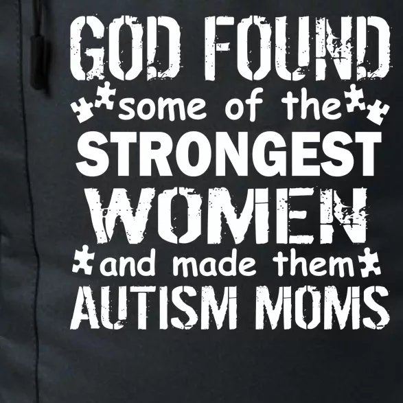 Strong Autism Mom Quote Daily Commute Backpack