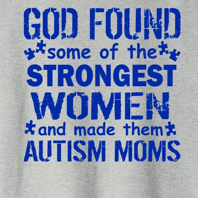 Strong Autism Mom Quote Women's Crop Top Tee