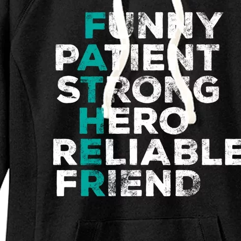 Strong Father Meaning Women's Fleece Hoodie