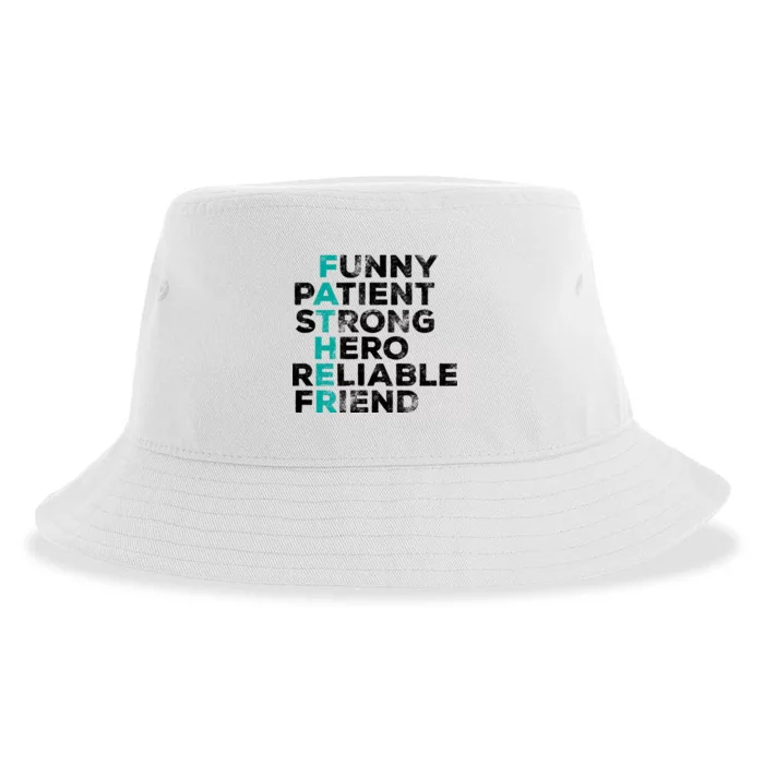 Strong Father Meaning Sustainable Bucket Hat