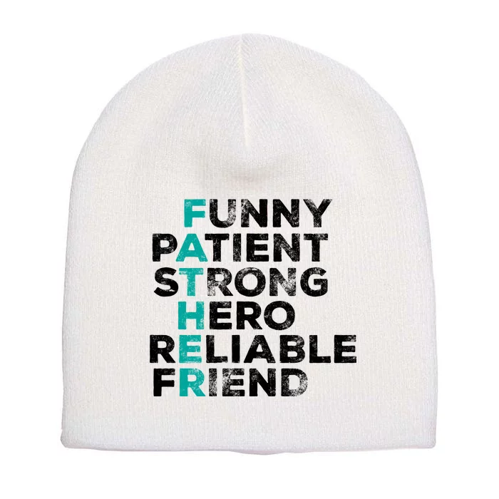 Strong Father Meaning Short Acrylic Beanie