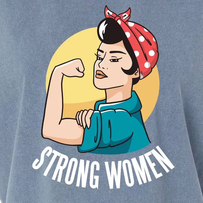 Strong Female Garment-Dyed Women's Muscle Tee