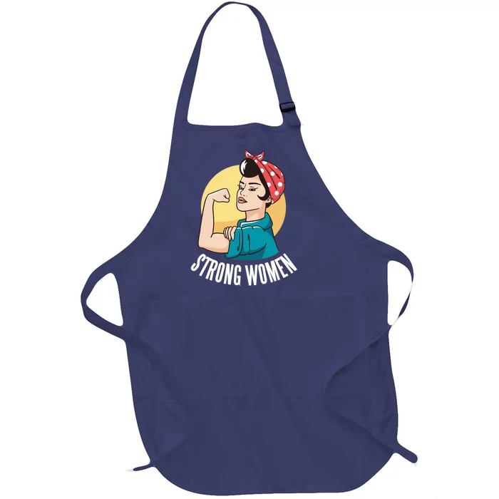 Strong Female Full-Length Apron With Pocket