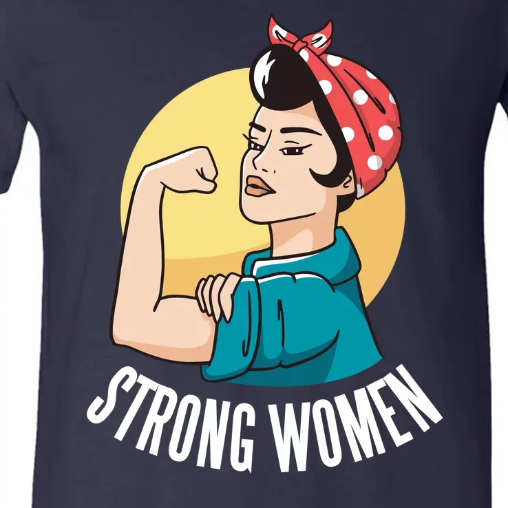 Strong Female V-Neck T-Shirt