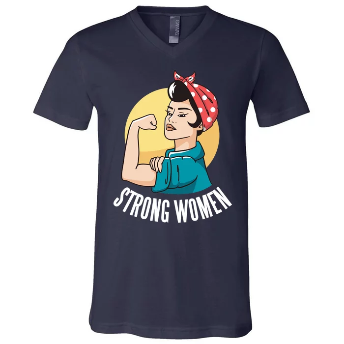 Strong Female V-Neck T-Shirt