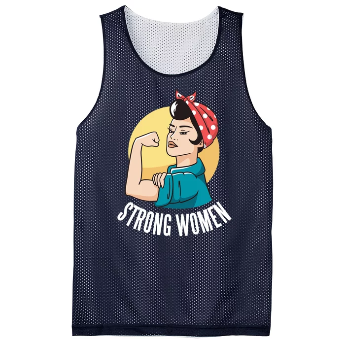 Strong Female Mesh Reversible Basketball Jersey Tank