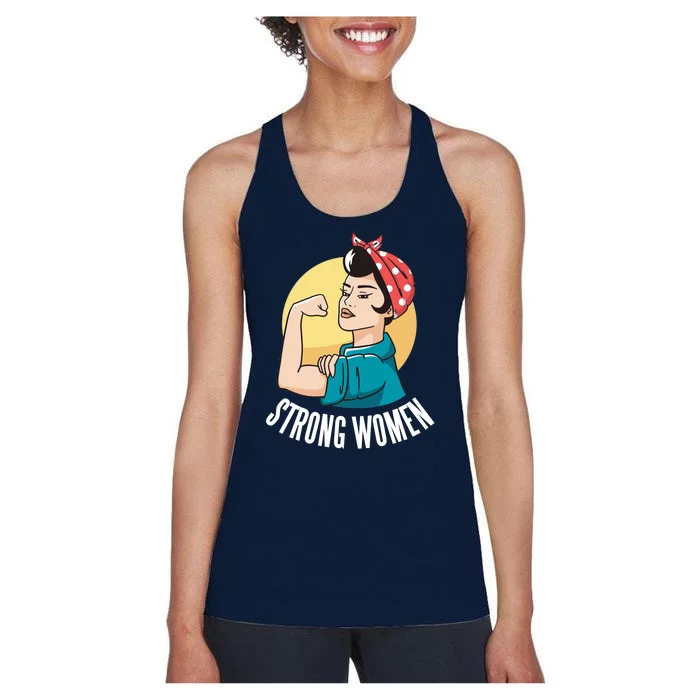 Strong Female Women's Racerback Tank