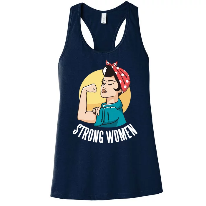 Strong Female Women's Racerback Tank