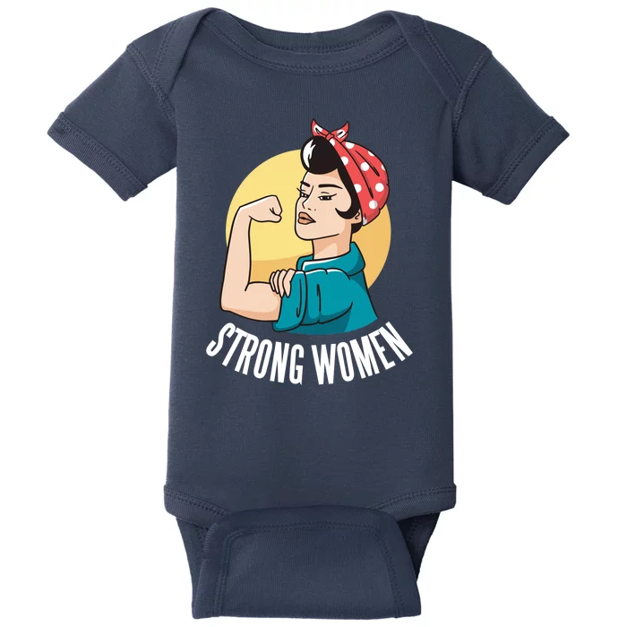 Strong Female Baby Bodysuit