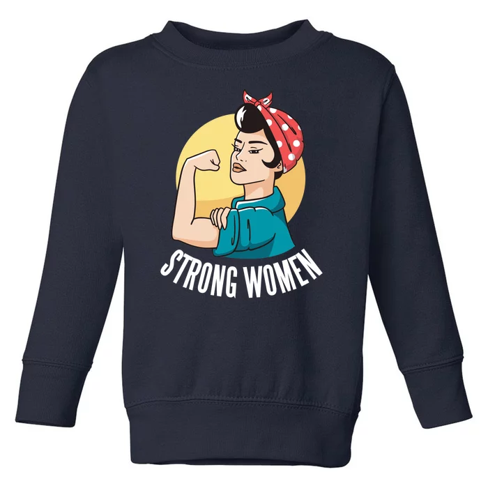 Strong Female Toddler Sweatshirt