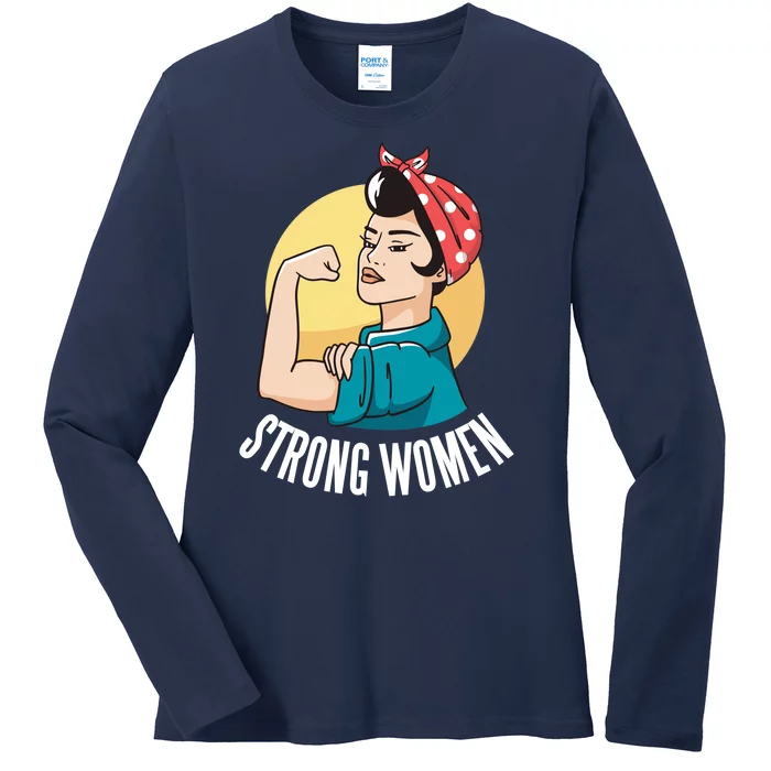 Strong Female Ladies Long Sleeve Shirt