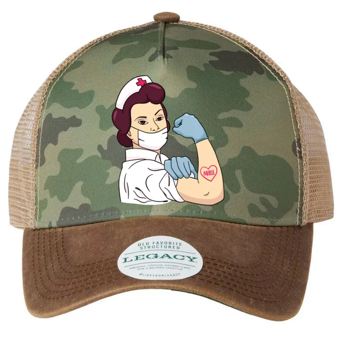 Strong Female Nurse Legacy Tie Dye Trucker Hat