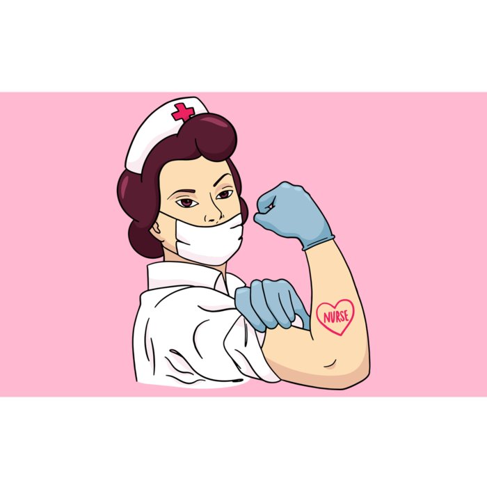 Strong Female Nurse Bumper Sticker