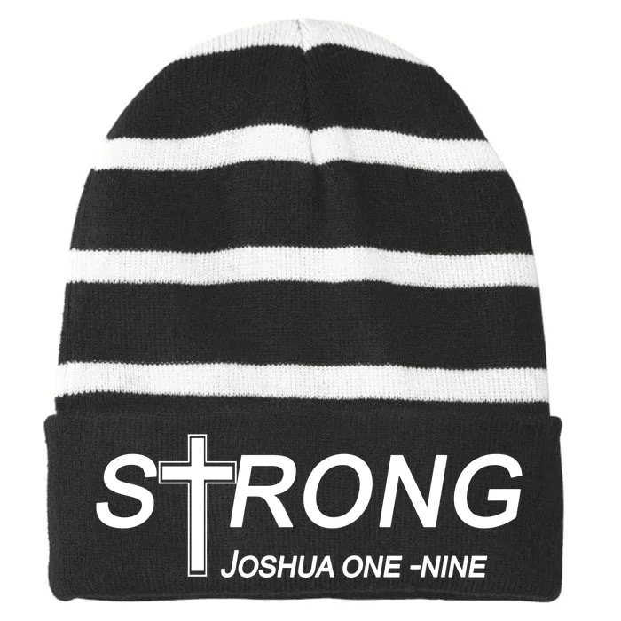 Strong Joshua One Nine Striped Beanie with Solid Band