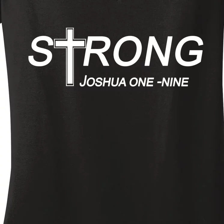 Strong Joshua One Nine Women's V-Neck T-Shirt