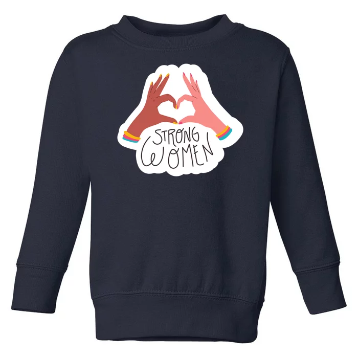 Strong Women Heart Toddler Sweatshirt