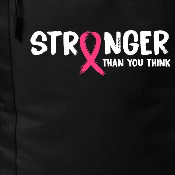 Stronger Than You Think Breast Cancer Ribbon Daily Commute Backpack