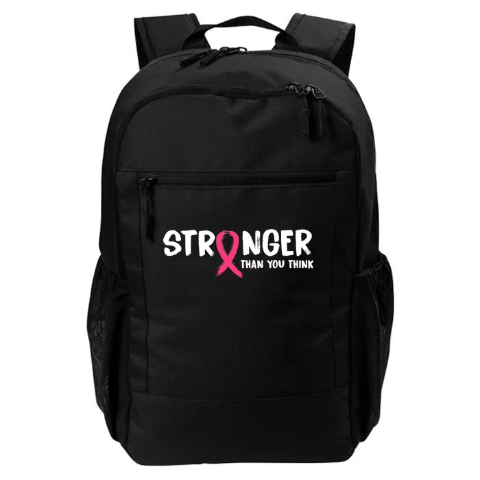 Stronger Than You Think Breast Cancer Ribbon Daily Commute Backpack