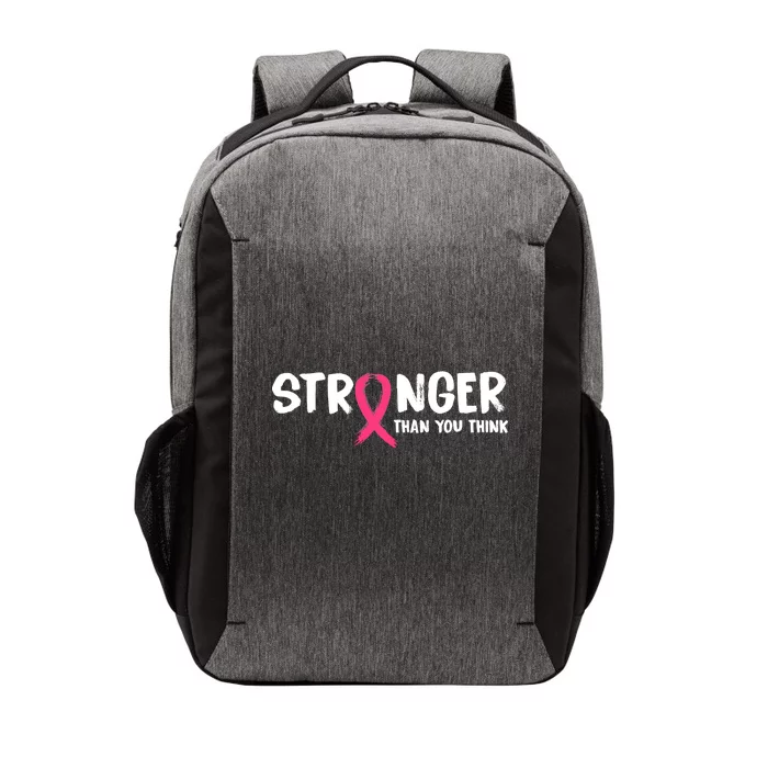 Stronger Than You Think Breast Cancer Ribbon Vector Backpack